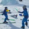 Fechtkampf auf Ski zur Stabilisierung