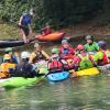 Gruppe auf dem Wasser