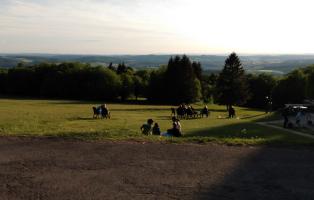 Abendstimmung im Frau-Holle-Land